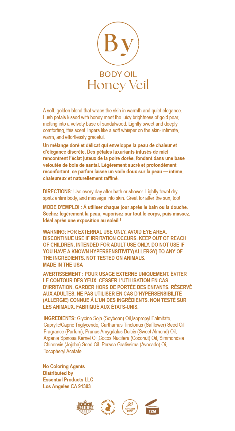 Hydrating Body Oil - Honey Veil